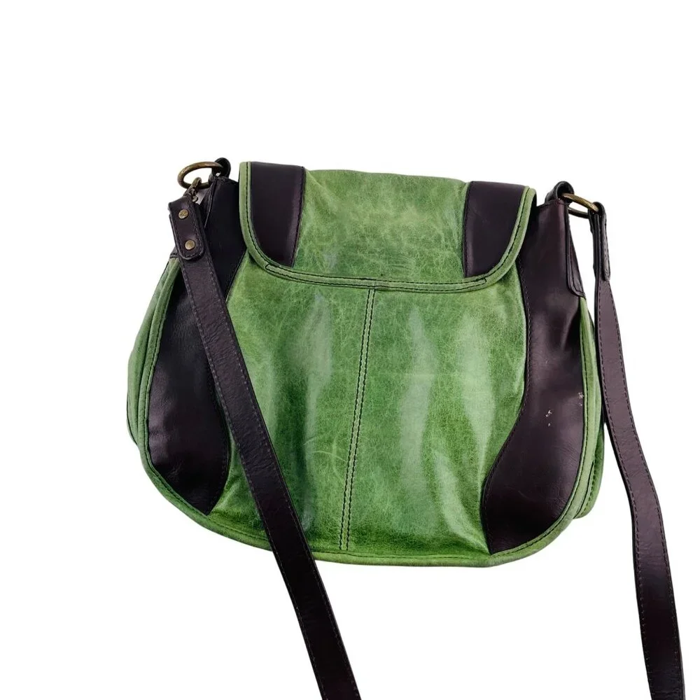 Kate Landry Green and Black Crossbody Shoulder Bag